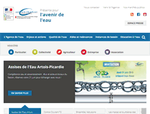 Tablet Screenshot of eau-artois-picardie.fr